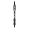 Paper Mate Profile Gel Pen, Retractable, Fine 0.5 mm, Black Ink, Translucent Black Barrel, PK12 PK 2095468